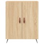 Aparador alto madera contrachapada color roble 69,5x34x180 cm de vidaXL, Aparadores - Ref: Foro24-3189224, Precio: 150,34 €, ...