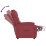 Sillón reclinable de cuero sintético rojo tinto de vidaXL, Sillones - Ref: Foro24-289686, Precio: 160,99 €, Descuento: %