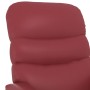 Sillón reclinable de cuero sintético rojo tinto de vidaXL, Sillones - Ref: Foro24-289686, Precio: 160,99 €, Descuento: %