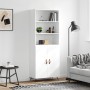 Tall white plywood sideboard 69.5x34x180 cm by vidaXL, Sideboards - Ref: Foro24-3189221, Price: 129,41 €, Discount: %