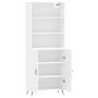 Tall white plywood sideboard 69.5x34x180 cm by vidaXL, Sideboards - Ref: Foro24-3189221, Price: 129,41 €, Discount: %