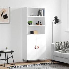 High glossy white plywood sideboard 69.5x34x180 cm by vidaXL, Sideboards - Ref: Foro24-3189223, Price: 130,99 €, Discount: %