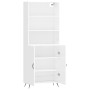 High glossy white plywood sideboard 69.5x34x180 cm by vidaXL, Sideboards - Ref: Foro24-3189223, Price: 130,49 €, Discount: %