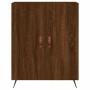 Aparador alto madera contrachapada marrón roble 69,5x34x180 cm de vidaXL, Aparadores - Ref: Foro24-3189228, Precio: 146,99 €,...