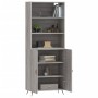 Aparador alto madera contrachapada gris sonoma 69,5x34x180 cm de vidaXL, Aparadores - Ref: Foro24-3189227, Precio: 146,05 €, ...