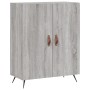 Aparador alto madera contrachapada gris sonoma 69,5x34x180 cm de vidaXL, Aparadores - Ref: Foro24-3189227, Precio: 146,05 €, ...