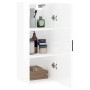 Glossy white wall cabinet 34.5x34x90 cm by vidaXL, Sideboards - Ref: Foro24-828862, Price: 49,77 €, Discount: %