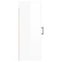 Glossy white wall cabinet 34.5x34x90 cm by vidaXL, Sideboards - Ref: Foro24-828862, Price: 49,77 €, Discount: %