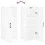 Glossy white wall cabinet 34.5x34x90 cm by vidaXL, Sideboards - Ref: Foro24-828862, Price: 49,77 €, Discount: %