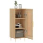 Aparador madera contrachapada color roble Sonoma 34,5x34x90 cm de vidaXL, Aparadores - Ref: Foro24-830431, Precio: 60,99 €, D...