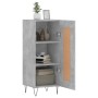 Aparador de madera contrachapada gris hormigón 34,5x34x90 cm de vidaXL, Aparadores - Ref: Foro24-830440, Precio: 54,30 €, Des...