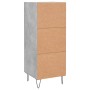 Aparador de madera contrachapada gris hormigón 34,5x34x90 cm de vidaXL, Aparadores - Ref: Foro24-830440, Precio: 54,30 €, Des...