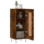 Engineered wood smoked oak sideboard 34.5x34x90 cm by vidaXL, Sideboards - Ref: Foro24-830441, Price: 57,41 €, Discount: %