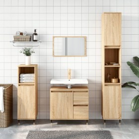 Sonoma oak plywood bathroom cabinet 30x30x190 cm by vidaXL, bathroom vanities - Ref: Foro24-831527, Price: 97,99 €, Discount: %