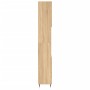 Armario de baño madera contrachapada roble Sonoma 30x30x190 cm de vidaXL, Tocadores de baño - Ref: Foro24-831527, Precio: 103...