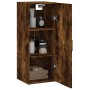 Armario de pared roble ahumado 34,5x34x90 cm de vidaXL, Aparadores - Ref: Foro24-828865, Precio: 45,86 €, Descuento: %