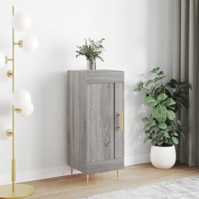 Engineered wood gray Sonoma sideboard 34.5x34x90 cm by vidaXL, Sideboards - Ref: Foro24-830434, Price: 61,96 €, Discount: %