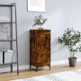 Smoked oak engineered wood sideboard 34.5x34x90 cm by vidaXL, Sideboards - Ref: Foro24-830449, Price: 61,88 €, Discount: %