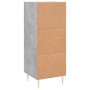 Aparador de madera contrachapada gris hormigón 34,5x34x90 cm de vidaXL, Aparadores - Ref: Foro24-830432, Precio: 55,36 €, Des...