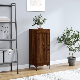 Oak brown engineered wood sideboard 34.5x34x90 cm by vidaXL, Sideboards - Ref: Foro24-830451, Price: 63,99 €, Discount: %