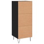 Aparador de madera contrachapada negro 34,5x34x90 cm de vidaXL, Aparadores - Ref: Foro24-830437, Precio: 56,99 €, Descuento: %