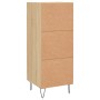 Aparador madera contrachapada color roble Sonoma 34,5x34x90 cm de vidaXL, Aparadores - Ref: Foro24-830439, Precio: 39,91 €, D...