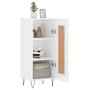 Glossy white plywood sideboard 34.5x34x90 cm by vidaXL, Sideboards - Ref: Foro24-830438, Price: 59,12 €, Discount: %