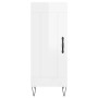 Glossy white plywood sideboard 34.5x34x90 cm by vidaXL, Sideboards - Ref: Foro24-830438, Price: 59,12 €, Discount: %