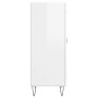 Glossy white plywood sideboard 34.5x34x90 cm by vidaXL, Sideboards - Ref: Foro24-830438, Price: 59,12 €, Discount: %