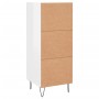 Glossy white plywood sideboard 34.5x34x90 cm by vidaXL, Sideboards - Ref: Foro24-830438, Price: 59,12 €, Discount: %