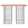 Garden bench design with gabion baskets made of solid pine wood 100x70x72 cm by vidaXL, garden benches - Ref: Foro24-834363, ...