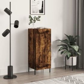 Sideboard aus Holzwerkstoff Räuchereiche 34,5x34x90 cm von vidaXL, Sideboards - Ref: Foro24-830457, Preis: 64,99 €, Rabatt: %