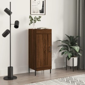 Oak brown engineered wood sideboard 34.5x34x90 cm by vidaXL, Sideboards - Ref: Foro24-830459, Price: 66,99 €, Discount: %