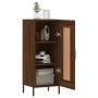 Oak brown engineered wood sideboard 34.5x34x90 cm by vidaXL, Sideboards - Ref: Foro24-830459, Price: 66,38 €, Discount: %