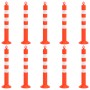 Traffic control bollards 10 pcs with PE chain 75 cm by vidaXL, Road and traffic signs - Ref: Foro24-150964, Price: 205,53 €, ...