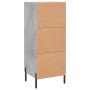 Aparador de madera contrachapada gris hormigón 34,5x34x90 cm de vidaXL, Aparadores - Ref: Foro24-830456, Precio: 60,81 €, Des...