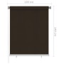 Außenrollo 120x140 cm braun von vidaXL, Jalousien und Jalousien - Ref: Foro24-312968, Preis: 39,94 €, Rabatt: %