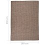 Alfombra de exterior de tejido plano marrón 160x230 cm de vidaXL, Alfombras - Ref: Foro24-340790, Precio: 65,84 €, Descuento: %