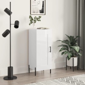 Glossy white plywood sideboard 34.5x34x90 cm by vidaXL, Sideboards - Ref: Foro24-830454, Price: 66,99 €, Discount: %