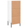 Aparador de madera contrachapada blanco brillante 34,5x34x90 cm de vidaXL, Aparadores - Ref: Foro24-830454, Precio: 66,76 €, ...