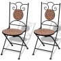 3-piece garden table and chairs set with terracotta mosaic by vidaXL, Garden sets - Ref: Foro24-271770, Price: 200,71 €, Disc...