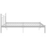 Estructura de cama de metal blanca 140x200 cm de vidaXL, Camas y somieres - Ref: Foro24-324802, Precio: 140,37 €, Descuento: %