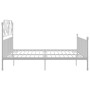 Estructura de cama de metal blanca 200x200 cm de vidaXL, Camas y somieres - Ref: Foro24-324860, Precio: 190,65 €, Descuento: %