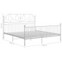 White metal bed frame 200x200 cm by vidaXL, Beds and slatted bases - Ref: Foro24-324860, Price: 190,65 €, Discount: %