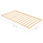 Lattenrost mit 13 Latten 120x200 cm von vidaXL, Betten und Lattenroste - Ref: Foro24-327259, Preis: 88,23 €, Rabatt: %