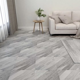 Self-adhesive floor tiles 20 units PVC gray with stripes 1.86 m² by vidaXL, Floors and carpets - Ref: Foro24-330136, Price: 3...