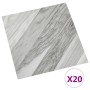 Self-adhesive floor tiles 20 units PVC gray with stripes 1.86 m² by vidaXL, Floors and carpets - Ref: Foro24-330136, Price: 3...