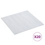 Self-adhesive pallets 20 pieces PVC 1.86 m² white by vidaXL, Floors and carpets - Ref: Foro24-330165, Price: 30,70 €, Discoun...