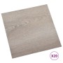 Tarimas de suelo autoadhesivas 20 uds PVC gris taupe 1,86 m² de vidaXL, Suelos y moquetas - Ref: Foro24-330155, Precio: 30,70...