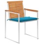 Garden chairs and cushions 4 units solid acacia wood by vidaXL, Garden chairs - Ref: Foro24-3078474, Price: 510,99 €, Discoun...